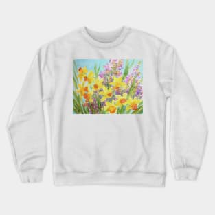 Spring Dance Watercolor Painting Crewneck Sweatshirt